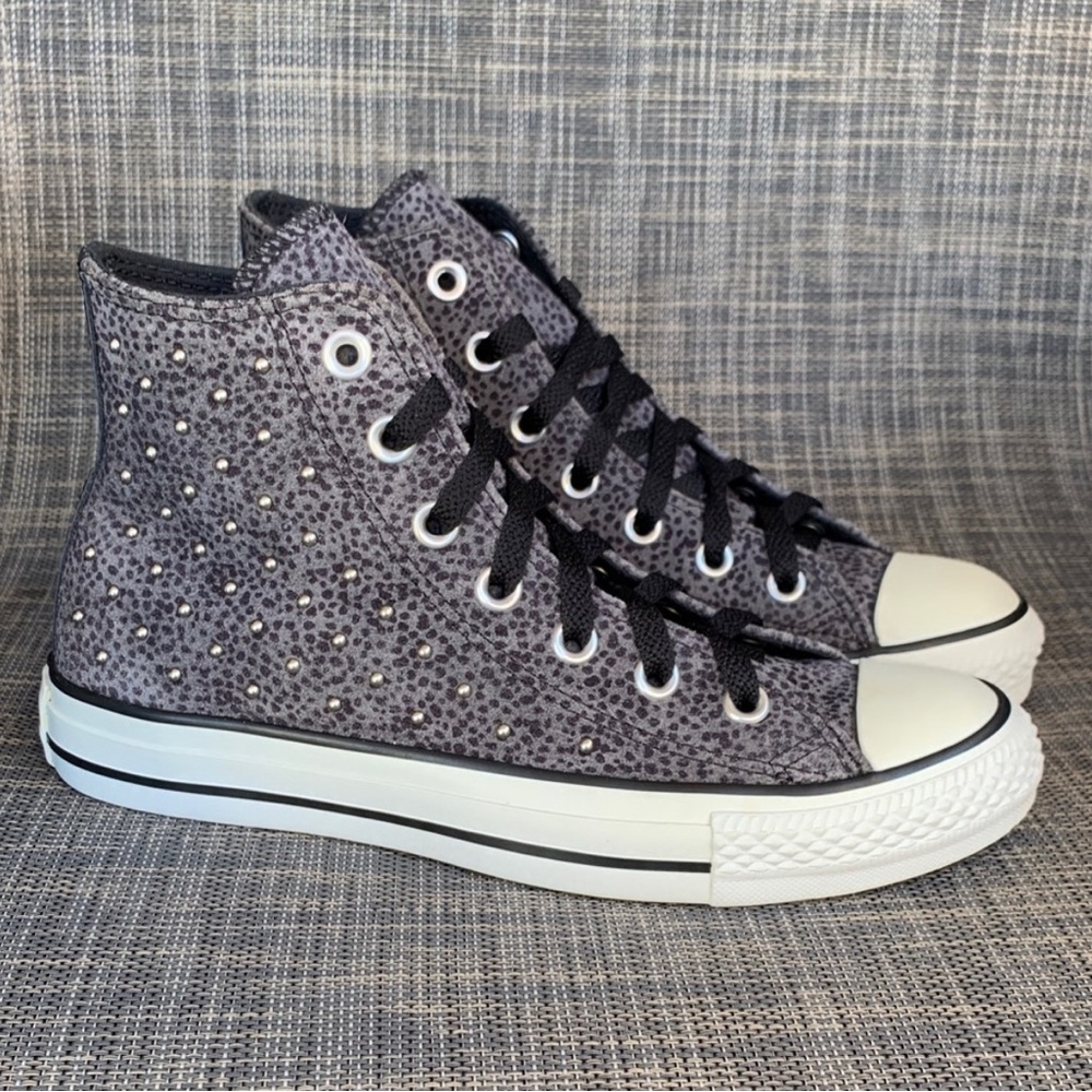 Converse Chuck Taylor All Stars Studded Leather Accents High-top Sneakers Sz 7.